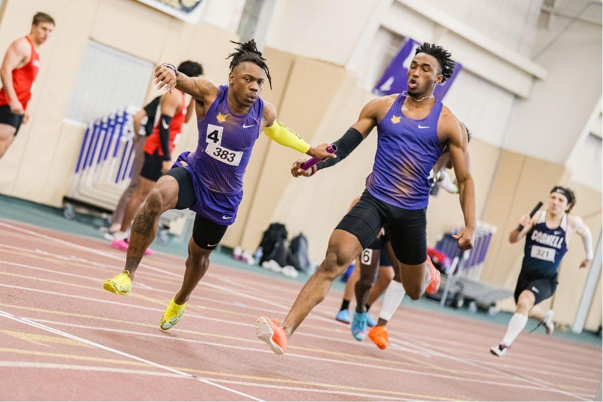 Tyrell Pierce powers through knee injury to compete in indoor track season
