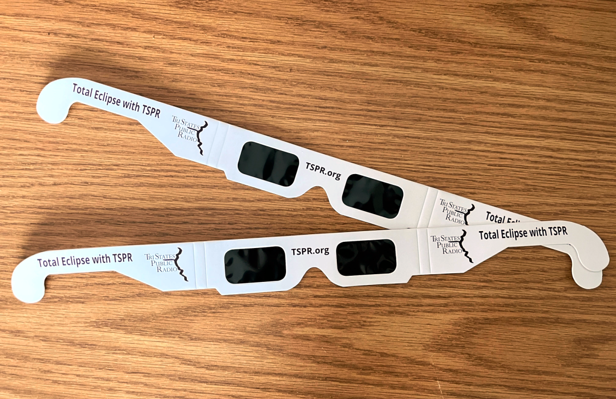 Eclipse Glasses provided by Tri States Public Radio. 