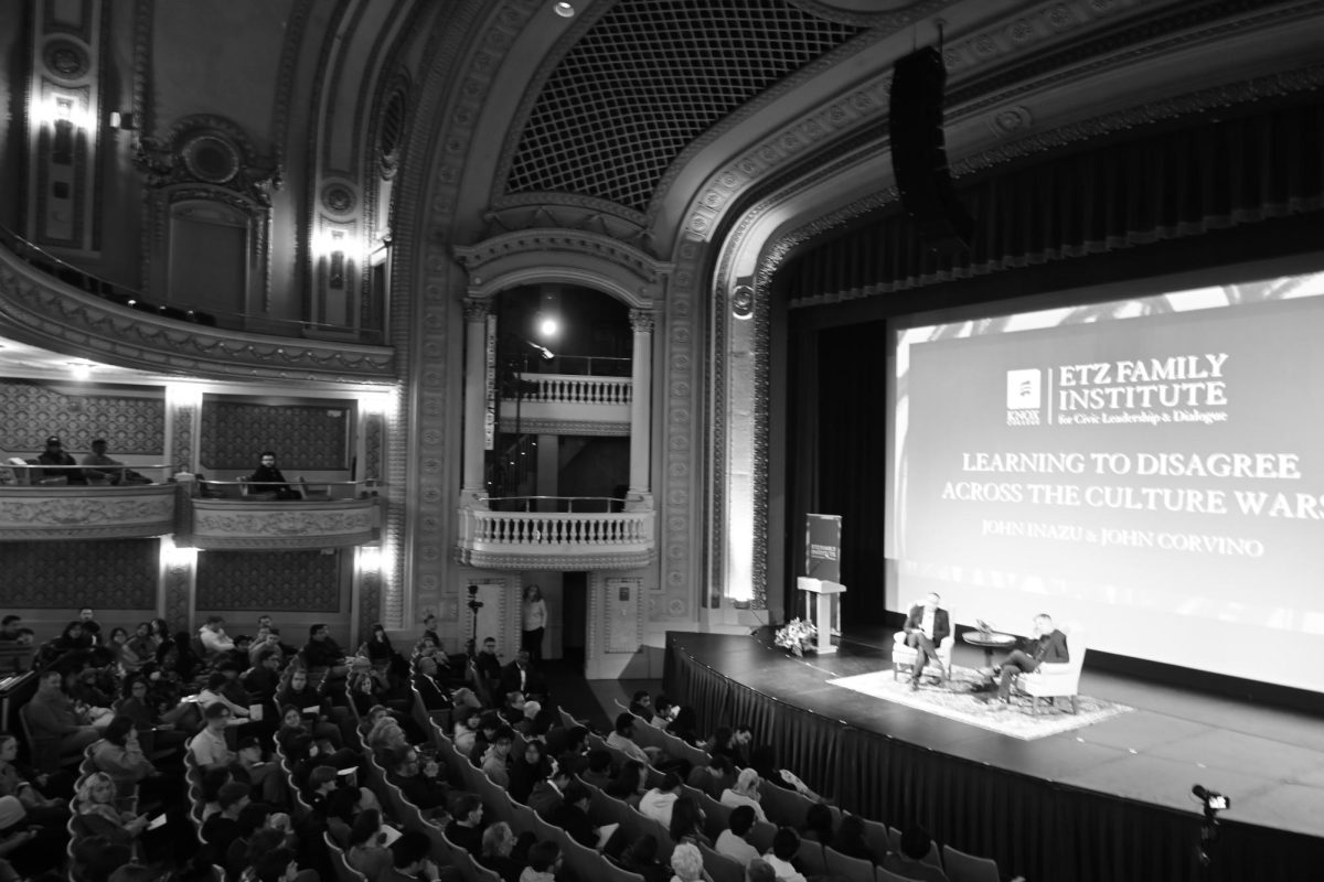 Fall Institute Day's "Learning to Disagree Across The Culture Wars," a discussion held at the Orpheum