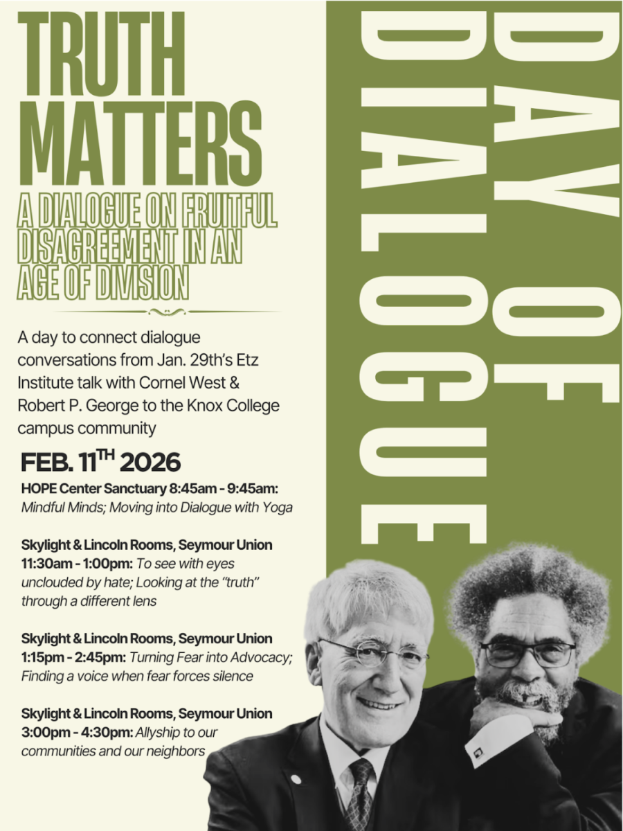 Day of Dialogue Poster: Photo Courtesy of Knox College