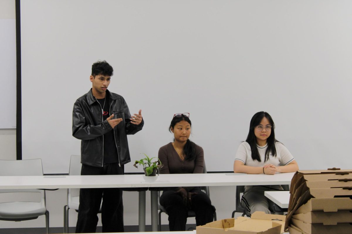Treasurer candidates during their debate sessions
